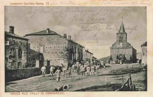 AK / Ansichtskarte Tailly AMIENS 80 Somme Landwehr-Sanitaets-Kompanie 13 Blick zur Kirche