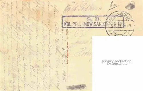 AK / Ansichtskarte Tailly AMIENS 80 Somme Landwehr-Sanitaets-Kompanie 13 Blick zur Kirche