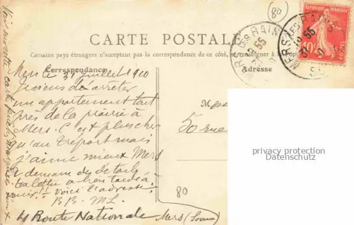 AK / Ansichtskarte MERS-LES-BAINS MERS-SUR-MER Abbeville 80 Somme Route Nationale