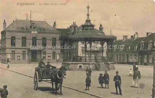 AK / Ansichtskarte Rosendael Rozendaal Gelderland NL La Place de la Mairie Pavillon