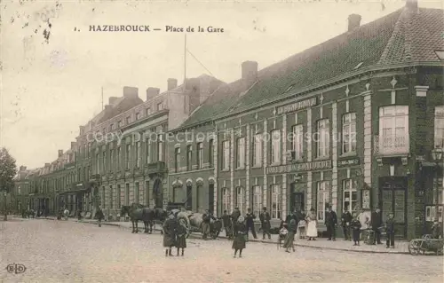 AK / Ansichtskarte Hazebrouck Dunkerque 59 Nord Place de la Gare