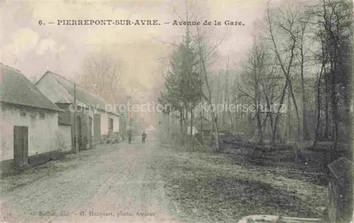 AK / Ansichtskarte Pierrepont-sur-Avre Montdidier 80 Somme Avenue de la Gare