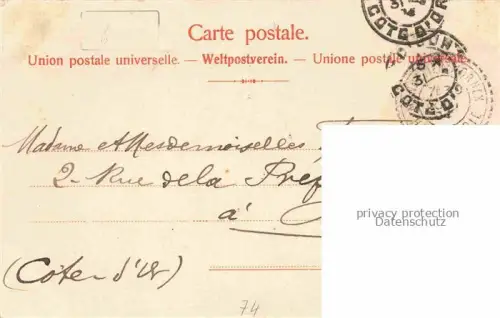 AK / Ansichtskarte Monnetier-Mornex 74 Haute-Savoie Vue d'ensemble du village et l'église