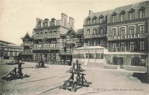 AK / Ansichtskarte ETRETAT LE HAVRE 76 Seine-Maritime Hôtel Restaurant Hauville