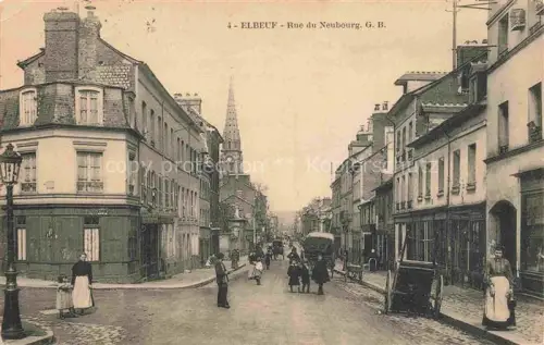 AK / Ansichtskarte ELBEUF Rouen 76 Seine-Maritime Rue du Neubourg