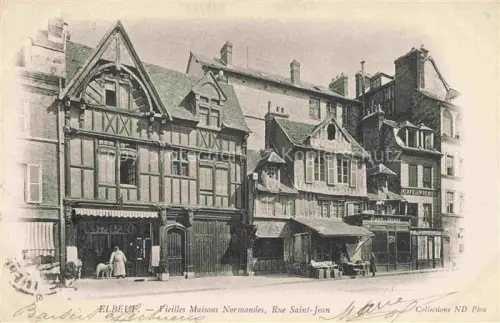 AK / Ansichtskarte ELBEUF Rouen 76 Seine-Maritime Vieilles Maisons Normandes Rue Saint-Jean