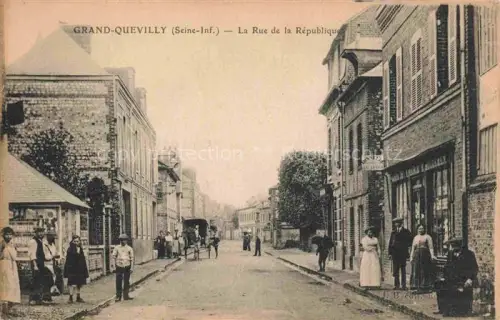 AK / Ansichtskarte Grand-Quevilly Le ROUEN 76 Seine-Maritime Rue de la République