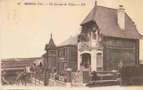 AK / Ansichtskarte Mesnil-Val Mesnilval Criel-sur-Mer 76 Seine-Maritime Un groupe de villas