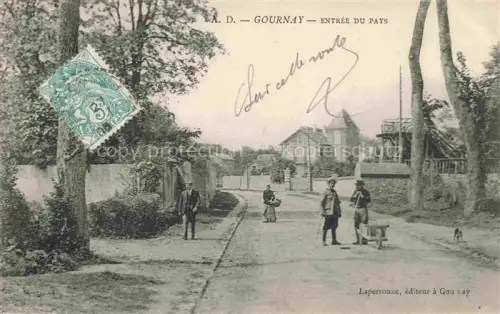 AK / Ansichtskarte Gournay-en-Bray DIEPPE 76 Seine-Maritime Entrée du pays Rue Principale