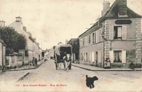 AK / Ansichtskarte Brie-Comte-Robert MELUN 77 Seine-et-Marne Rue de Paris