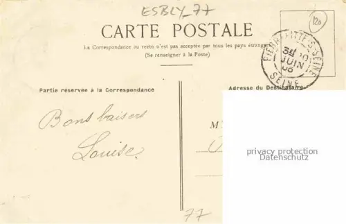 AK / Ansichtskarte Esbly MEAUX 77 Seine-et-Marne Hôtel Restaurant Liénard