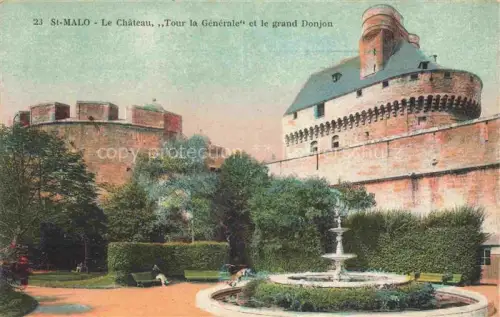 AK / Ansichtskarte ST-MALO SAINT-MALO 35 Le Chateau Tour la Generale Donjon