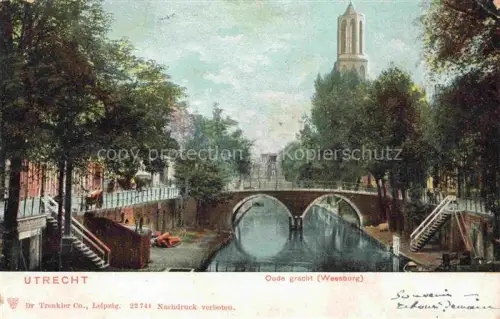 AK / Ansichtskarte UTRECHT NL Oude gracht Weesburg