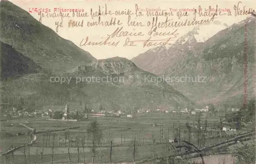 AK / Ansichtskarte Vic-Dessos Vicdessos Vic d Essos FOIX 09 Ariege Vue generle et le Montcalon