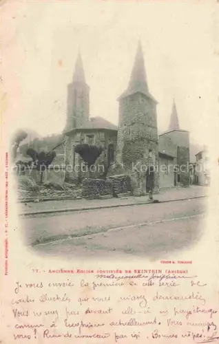 AK / Ansichtskarte Sentein Saint-Girons 09 Ariege Ancienne Eglise fortifiee de Seintein