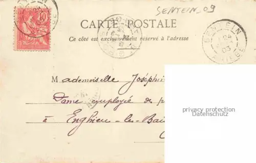 AK / Ansichtskarte Sentein Saint-Girons 09 Ariege Ancienne Eglise fortifiee de Seintein