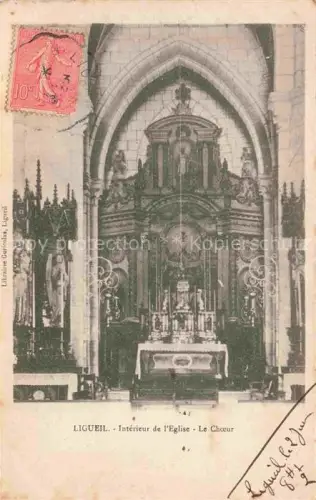 AK / Ansichtskarte Ligueil LOCHES 37 Indre-et-Loire Interieur de l'Eglise Le Choeur