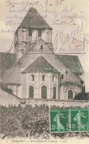 AK / Ansichtskarte Cormery TOURS 37 Indre-et-Loire Notre Dame de Fougesay