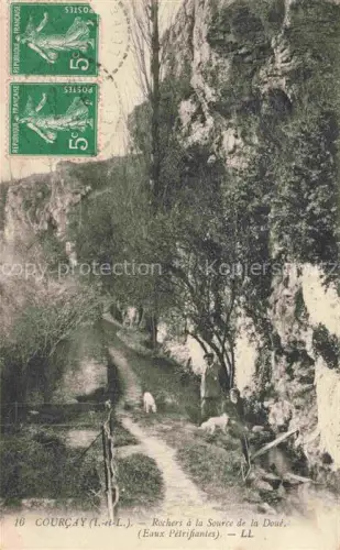 AK / Ansichtskarte Courcay TOURS 37 Indre-et-Loire Rochers a la Sourc de la Doue