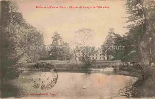 AK / Ansichtskarte Pacy-sur-Eure Evreux 27 Eure Chateau de Lorey et la Piece d'eau
