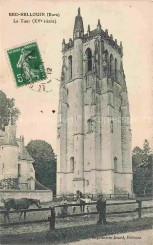 AK / Ansichtskarte Bec-Hellouin Le Bernay 27 Eure La Tour
