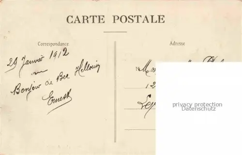 AK / Ansichtskarte Bec-Hellouin Le Bernay 27 Eure Le Chateau de l'Abbatiale et la Tour