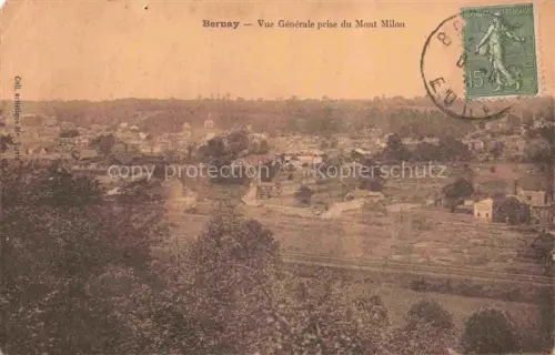 AK / Ansichtskarte BERNAY 27 Eure Vue generale prise du Mont Milon