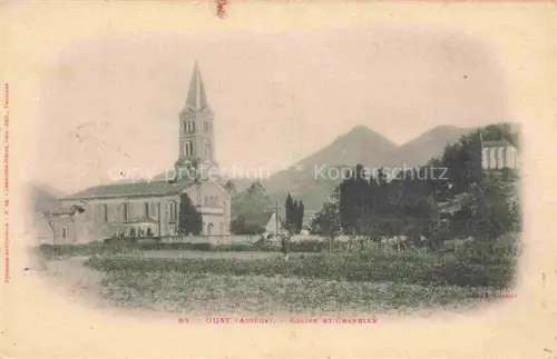 AK / Ansichtskarte Oust Saint-Girons 09 Ariege Eglise et Chapelle