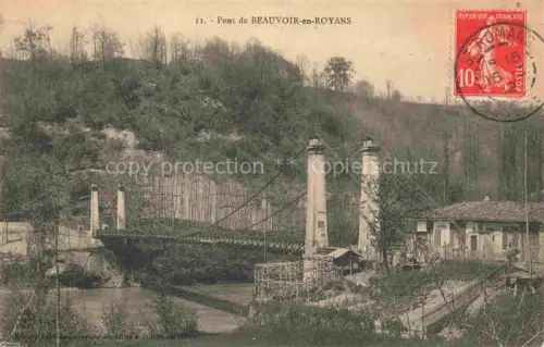 AK / Ansichtskarte Beauvoir-en-Royans GRENOBLE 38 Isere Pont de Beauvoir en Royans