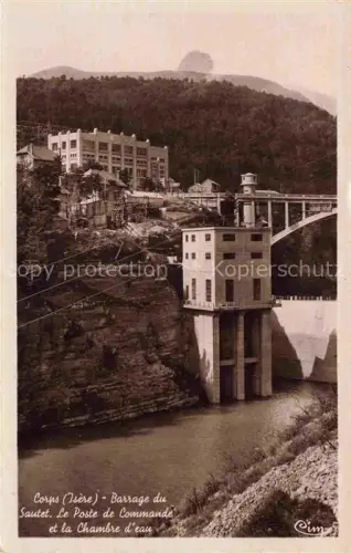 AK / Ansichtskarte Corps GRENOBLE 38 Isere Barrage du Sautet Le Poste de Commande et la Chambre d'eau