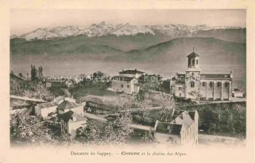 AK / Ansichtskarte Corenc GRENOBLE 38 Isere Descente du Sappey et la chaine des Alpes