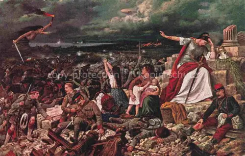 AK / Ansichtskarte EUROPA (Frau) Politik Krieg 