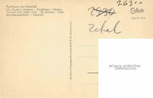 AK / Ansichtskarte Baeume Trees Arbres Arboles Neuenburger Urwald Bundeskegelbahn Tierpark