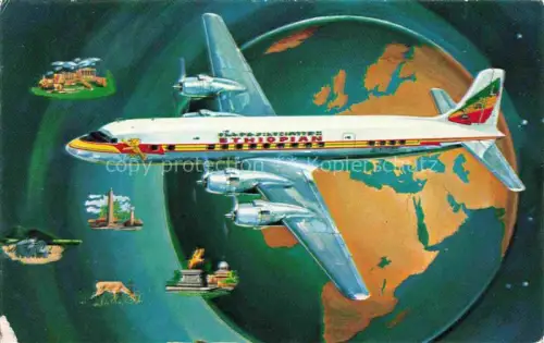 AK / Ansichtskarte FLUGZEUGE ZIVIL Ethiopian Airlines 