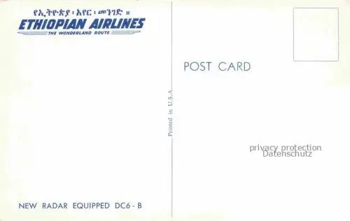 AK / Ansichtskarte FLUGZEUGE ZIVIL Ethiopian Airlines 