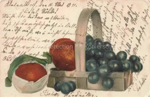 AK / Ansichtskarte Obst Fruit Frutta Fruta-- Trauben 