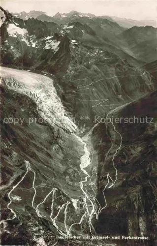 AK / Ansichtskarte Gletscher Glacier Glaciar Ghiacciaio-- Rhon Grimsel Furkastrasse 