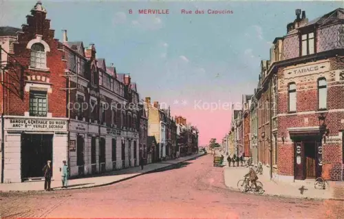 AK / Ansichtskarte Merville Dunkerque 59 Nord Rue des Capucins Feldpost