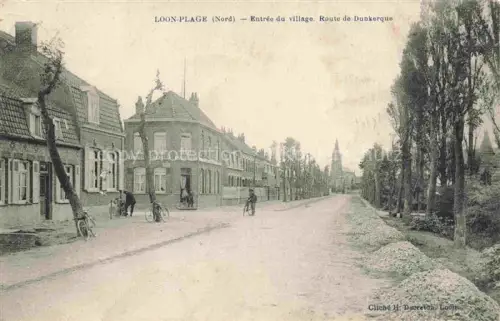 AK / Ansichtskarte Loon-Plage Dunkerque 59 Nord Entrée du village Route de Dunkerque