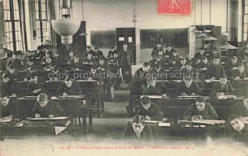 AK / Ansichtskarte LILLE 59 Nord Institut Catholique d'Arts et Métiers Salle de Dessin