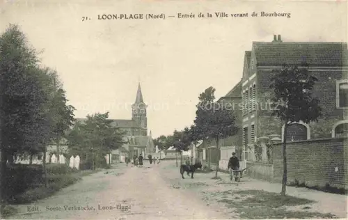 AK / Ansichtskarte Loon-Plage Dunkerque 59 Nord Entrée de la ville venant de Bourbourg