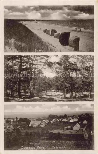 AK / Ansichtskarte Pritter Przytor Swinemuende SWINOUJSCIE PL Teilansicht Ostseebad Strand Strandweg