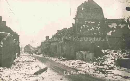AK / Ansichtskarte LA BAssEE  LILLE 59 Nord en hiver Ruines Grande Guerre Truemmer 1. Weltkrieg