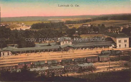 AK / Ansichtskarte Lambach Traun Oberoesterreich AT Bahnhof