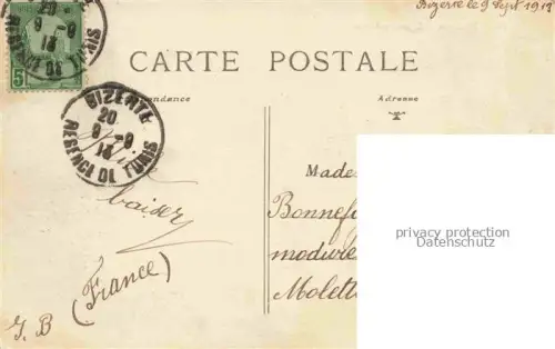 AK / Ansichtskarte BIZERTE Tunesie Quartier Arabe