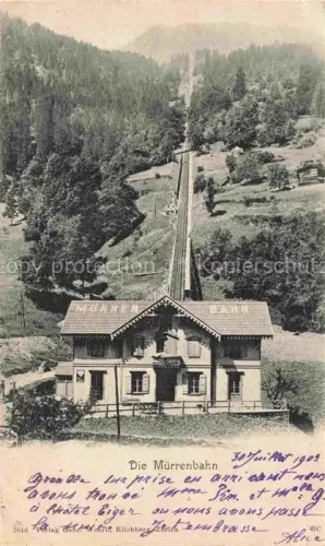 AK / Ansichtskarte Muerren BE Die Muerrenbahn Bergbahn