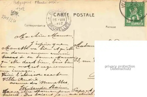 AK / Ansichtskarte Westende MIDDELKERKE Belgie Groupe de Villas