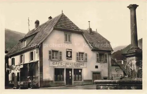 AK / Ansichtskarte Seewen Sewen Thann 68 Haut-Rhin Café Restaurant Jules Lintzer Fontaine