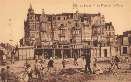 AK / Ansichtskarte LA PANNE  De Panne Belgie La plage et la digue