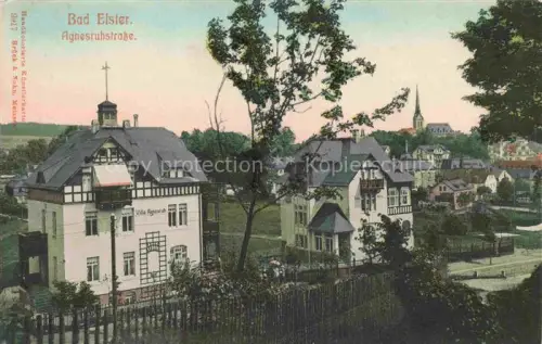 AK / Ansichtskarte BAD ELSTER Vogtland Sachsen Agnesruhstrasse Villas